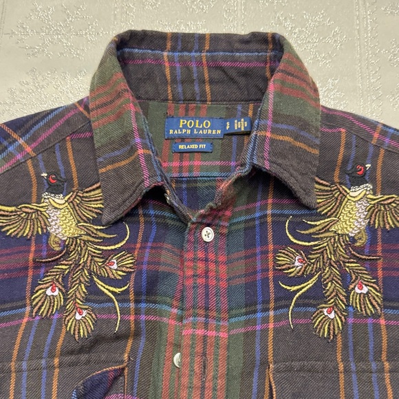 Polo Ralph Lauren Other - Polo by Ralph Lauren Multicolor Plaid Shirt with Bird Embroidery